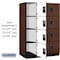 Salsbury Industries 4 Tier Designer Locker, 54"Wx76"Hx24"D, 12 Door, Mahogany 18-24364MAH - alternate 8